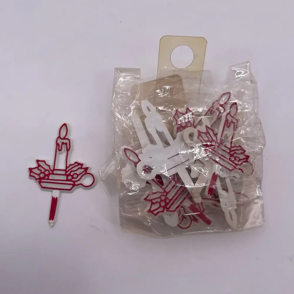 94 Vintage Cupcake Cake Toppers Happy Birthday Best Wishes Bells ABC Hat Candle